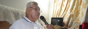 Donald Paenga, 69, pictured practising his karaoke, welcomes the idea of younger neighbours at his Flaxmere pensioner flat complex. Photo/Warren Buckland