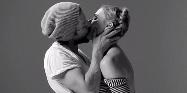 These strangers seem to get caught up in the first kiss.
Photo / Tatia Lpilleva, YouTube