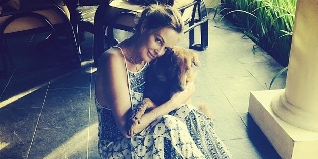 Charlotte Dawson while holidaying in Bali.