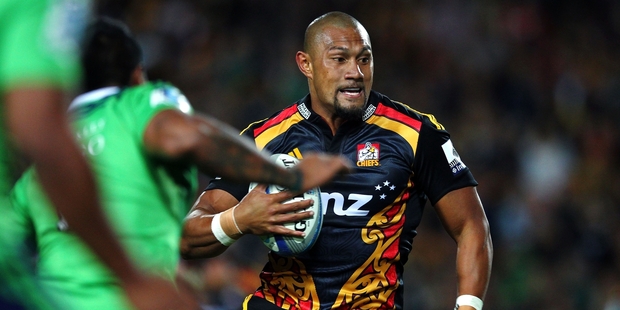 Chiefs centre Robbie Fruean suffered racing heart problems in his last two games. Photo / Getty Images