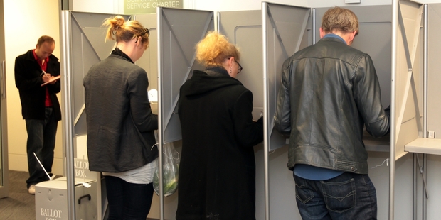 Voters will be exercising their democratic right and heading to the polling booths in September - or perhaps not. Photo / APN