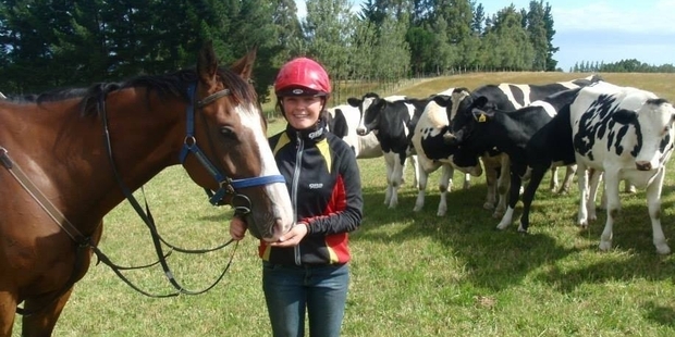 Jockey Ashley Frye has a severe head injury, a fractured vertebrae in her neck and a broken collarbone.