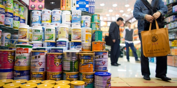 New Zealand dairy exports to China grew strongly last year, despite the botulism scare. Picture / Bloomberg