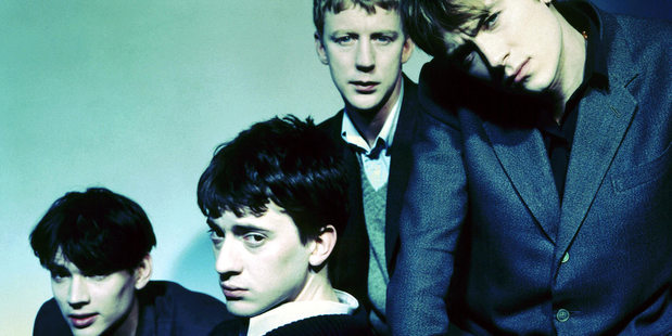 Damon Albarn, with Blur far right, says he became disillusioned with his old band finishing their reunion run at the Big Day Out this year so pulled the plug.