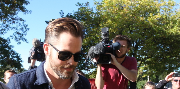 Chris Pine walks into the Ashburton District Court this morning. Photo / Ashburton Guardian