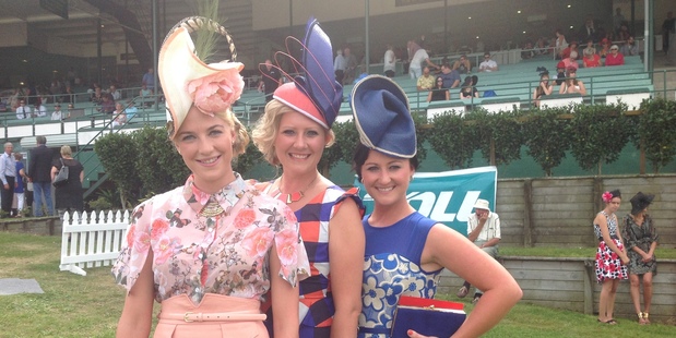 Fashions in the Field competitors (from left), Alisha Maxwell, Nivek Miller and Robyn Brooks.