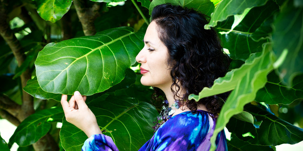 Soraya Hendesi from the Snowberry beauty range, photographed on her plantation. Picture / Babiche Martens.