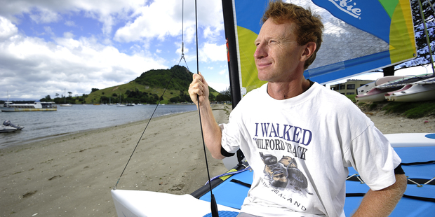 Bay man Nevan Lancaster says he has been collecting Rena debris for a while. Photo / George Novak