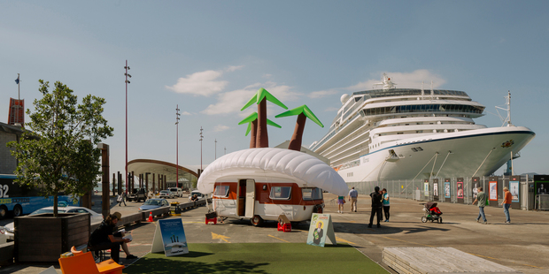 The Maldives Exodus Caravan Show at Queen's Wharf in Auckland. Photo / Samuel Hartnett