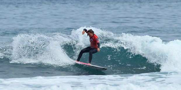 Whangamata surfer Grace Spiers' third win from three events gives her a massive lead on the New Zealand Pro Series rankings.