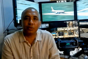 Zaharie Ahmad Shah the pilot of missing Malaysian Airlines Boeing 777 flight MH370. Photo / YouTube