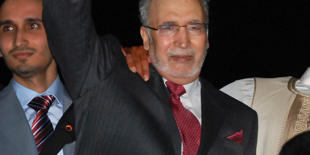 Abdelbaset al-Megrahi returns to Libya to die after being released from his Scottish jail. Photo / AP