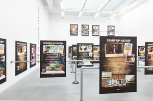 All You Need Is Data, by Simon Denny at Petzel Gallery, New York. Photo / Jason Mandella