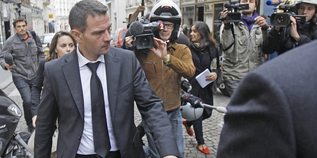 Former trader Jerome Kerviel leaves his lawyer's office in Paris in this 2012 photo. France's highest court has upheld his prison sentence, but cancelled the 4.9b euro fine. Photo / AP