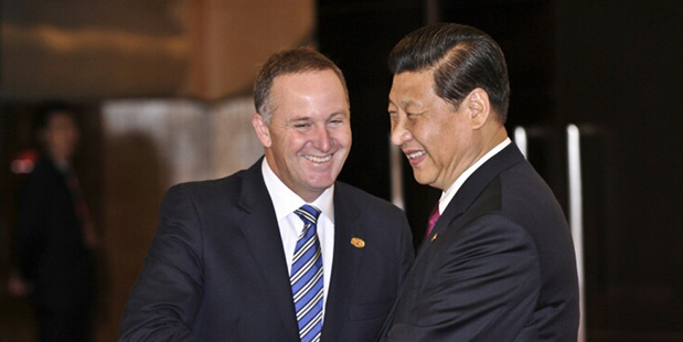 Prime Minister John Key meets with Chinese Premier President Xi Jinping at the Boao Forum in China in April last year.