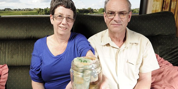 People can increase their saving or change their investment approach to help counter inflation, says ANZ. Pictured here are Paulette and Robert Barnes. Photo / APN