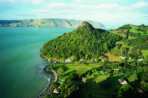 The teen was rescued from a bluff in Huia, West Auckland.