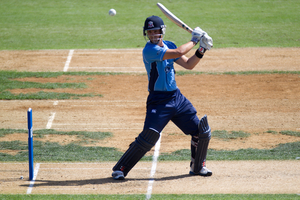 Auckland batsman Anaru Kitchen. Photo / Richard Robinson