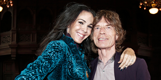 L'Wren Scott and Mick Jagger. Photo / AP