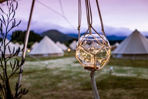 Event stylists Wildernest and One Lovely Day collaborate to dress remote locations such as Motuihe Island. Picture / Todd Eyre