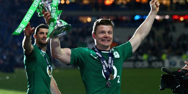 Brian O'Driscoll went out with a deal of theatrics. Photo / Getty Images