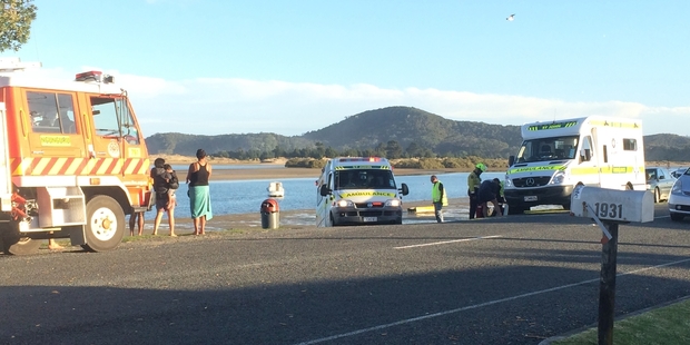 A man died and his 4-year-old son was rushed to hospital after they got into trouble while swimming in the Ngunguru estuary. Photo/Brad Olsen