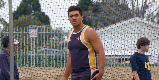 Sam Ulufonua says rugby training helps with his athletics. Photo / Auckland Grammar School