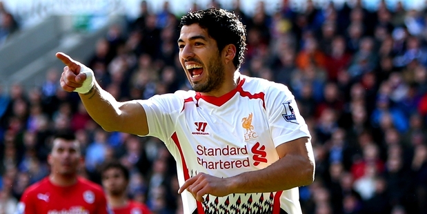 Luis Suarez goes for goal whenever possible. Photo / Getty Images