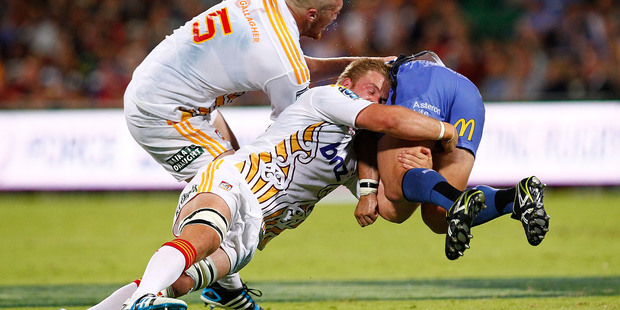 The Chiefs were unable to tackle the Western Force, losing their first game of the season. Photo / Getty