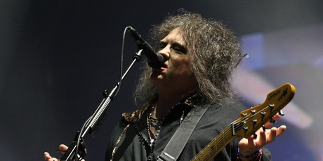 Robert Smith of The Cure played at Lollapalooza last year.