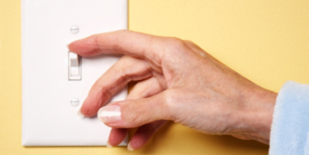 Switching the lights off when your not in a room can help our planet. Photo/Thinkstock