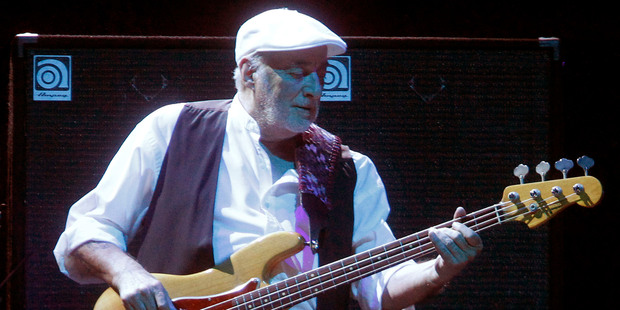 Fleetwood Mac bassist John McVie will be joined by ex-wife Christine on the band's reunion tour. Photo/AP.
