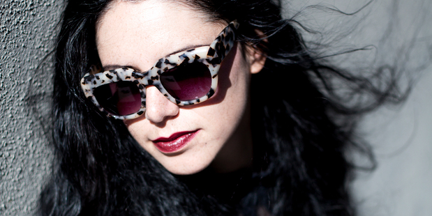 Hollie Reedy from Age Eyewear wears her favourite pair of sunglasses. Photo / Babiche Martens.