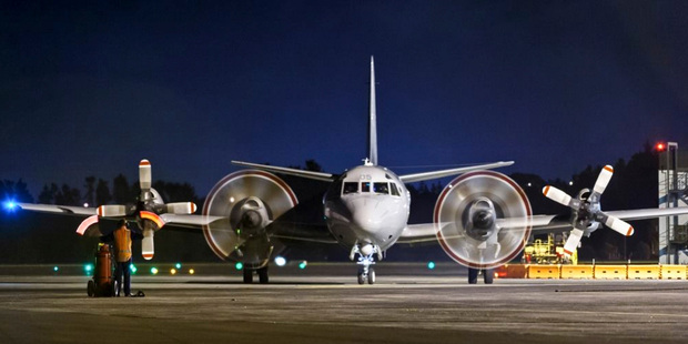 Royal New Zealand Air Force P-3K2 Orion on the tarmac at the Royal Australian Airforce Base Pearce, near Perth. Photo / NZDF