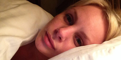 British Actress Lauren Crace tweeted a #nomakeupselfie to raise awareness for breast cancer. Photo / AP