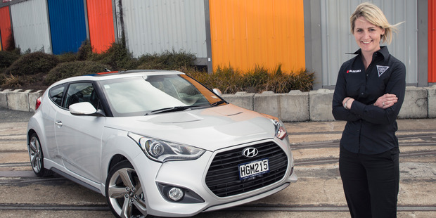 Gilmour will drive a Hyundai Veloster when she becomes the Global Rallycross series' first woman driver.Picture / Ted Baghurst