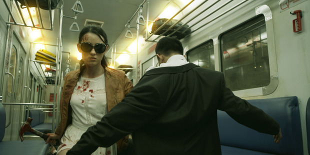 Julie Estelle as 'Hammer Girl' in The Raid 2: Berandal.
