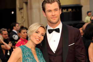 Elsa Pataky and Chris Hemsworth celebrate the arrival of their twin boys. Photo / AP