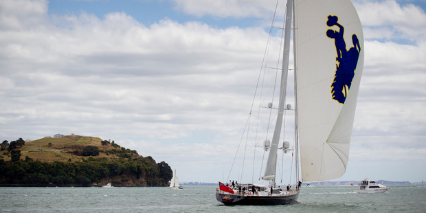Super yacht Janice of Wyoming was designed by Ed Dubois' team in Hampshire, UK and built by Alloy Yachts. Photo / Greg Bowker
