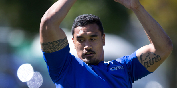 Blues player Jerome Kaino awaits reintegration into the forward pack, possibly at No 8. Photo / Brett Phibbs