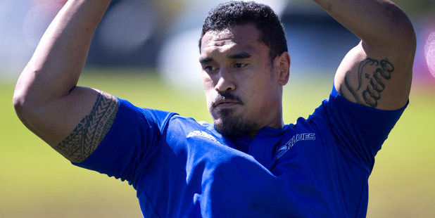 Kaino will start on the blindside flank against the Highlanders at Eden Park tonight. Photo / Brett Phibbs