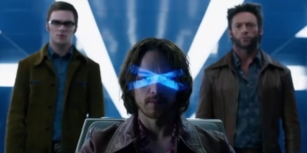X Men: Days of Future Past stars James McAvoy and Hugh Jackman.