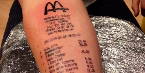 Stian Ytterdahl's tattoo. Photo / Sabelink Tattoo