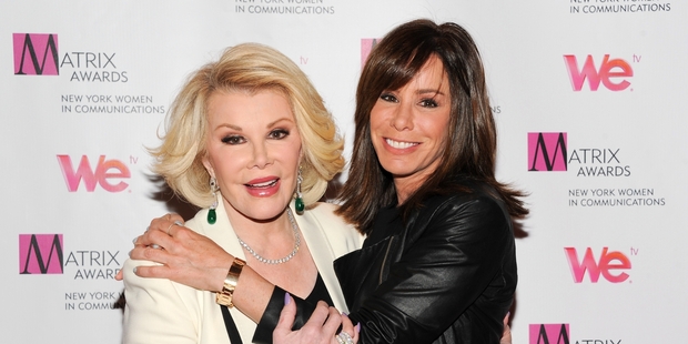 Joan and Melissa Rivers are not into deep and meaningful. Photo / AP