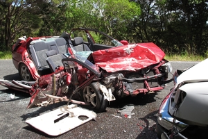 A 5-year-old girl was critically injured in this crash allegedly caused by her father.