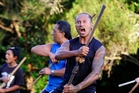 Lata Peautolu is one of about 50 warriors attending practice haka sessions at the Gate Pa Historic Reserve. Photo / George Novak Lata Peautolu is one of about 50 warriors attending practice haka sessions at the Gate Pa Historic Reserve. Photo / George Novak