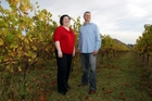 Hawke's Bay Winegrowers' contractor to China, Fongyee Walker, and winegrowers executive officer James Medina enjoyed the autumn freshness of Mission Estate's vines yesterday. Photo/Paul Taylor Hawke's Bay Winegrowers' contractor to China, Fongyee Walker, and winegrowers executive officer James Medina enjoyed the autumn freshness of Mission Estate's vines yesterday. Photo/Paul Taylor