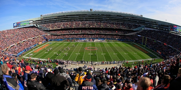 Chicago's Soldier Field will host the All Blacks in November. Photo / AP