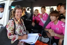 Local volunteer and Korean team liaison manager Annette Black with the Korean hockey team, here for the Hawke's Bay Festival of Hockey, at Unison Hockey Stadium, Regional Sports Park, Hastings. Photo/Paul Taylor Local volunteer and Korean team liaison manager Annette Black with the Korean hockey team, here for the Hawke's Bay Festival of Hockey, at Unison Hockey Stadium, Regional Sports Park, Hastings. Photo/Paul Taylor