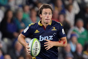 Ben Smith of the Highlanders on the counter-attack during the round eight Super Rugby match between the Highlanders and the Rebels at Forsyth Barr Stadium. Photo / Getty